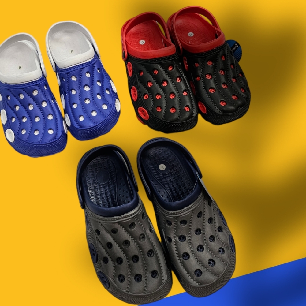 NWT, Men's Clogs 2 Tone Gray Blue Size 7-12 - Picture 13 of 13